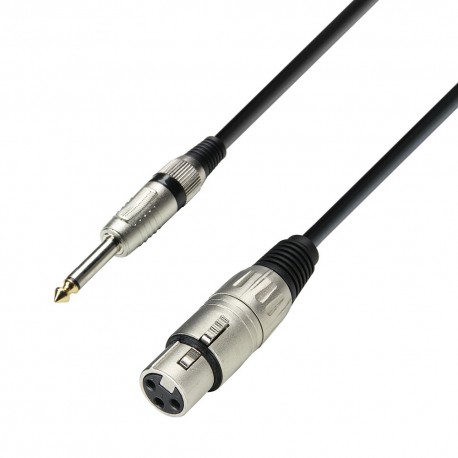 Adam Hall Cables K3 MFP 0600 Mikrofonkabel XLR female auf 6,3 mm Klinke mono 6 m