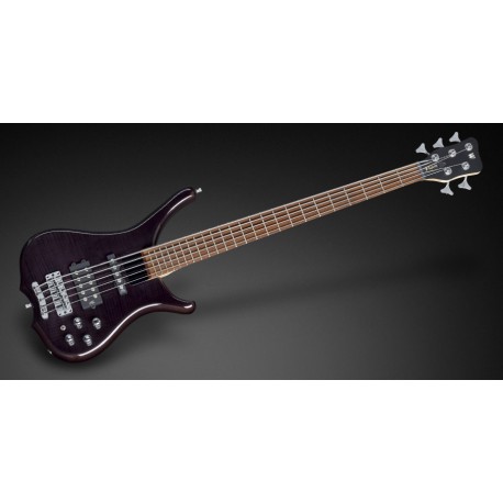 Warwick RockBass Infinity 5-saitiger E-Bass Nirvana Black Transparent High Polish